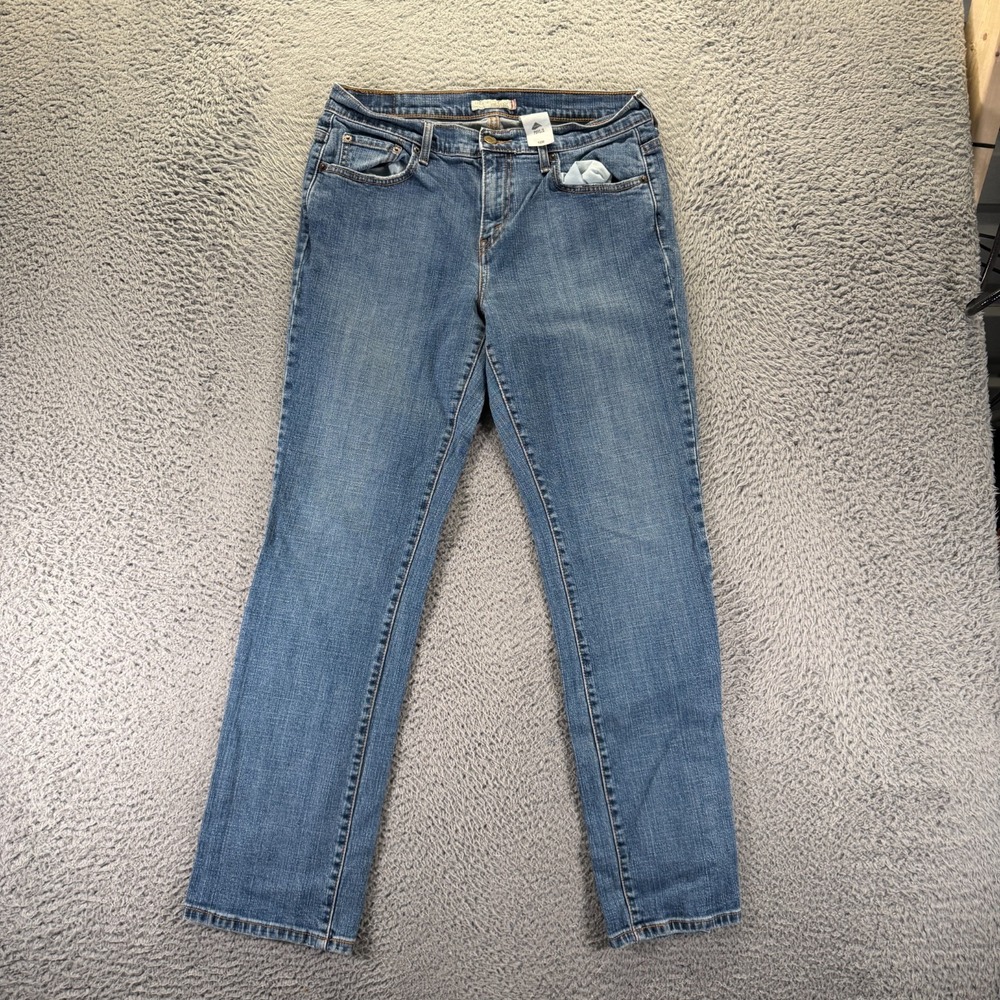Levi's 505 Jeans Women 10 Blue Cotton Denim Straight Leg Workwear Travel Stretch